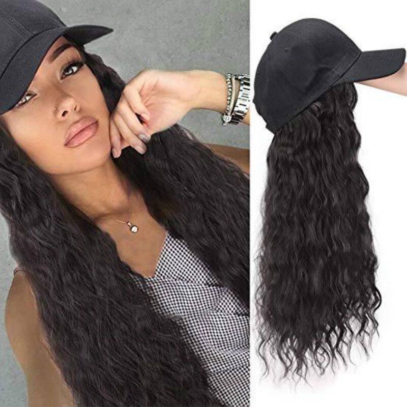 Cheveux longs bouclés naturellement noir
