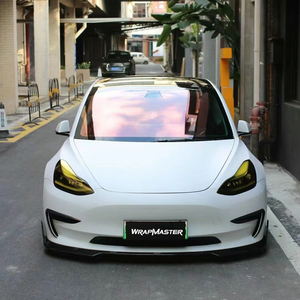 Wrapmaster 5*56ft Super Matte Auto <b>Paint</b> Vinyl Air Bubble Free Vehicle Vinyl Ultimate Flat <b>White</b> Vehicle Wraps Pricing - Product Image 2