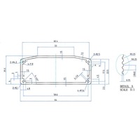 Boîtier d'interrupteur de phare de voiture en alliage d'aluminium extrudé 6063 usiné CNC, boîtier personnalisé OEM en métal pour électronique, boîtier de batterie externe en aluminium