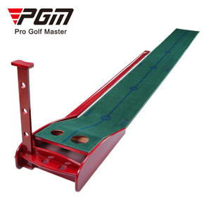 Tapis de putting professionnel en bois pour entraînement en intérieur avec retour de balle, tapis d'entraînement en gazon artificiel pour la maison et le bureau - Product Image 2