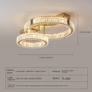 ไฟเพดาน LED ติดเพดานแบบกลมสำหรับตกแต่งบ้านห้องนอนห้องนั่งเล่นทันสมัย - Product Image 6