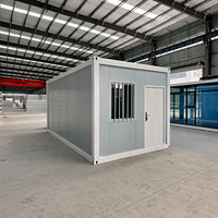 Maison conteneur pliable empilable Z Fold 20 pieds, bâtiment préfabriqué compact, hébergement d'urgence