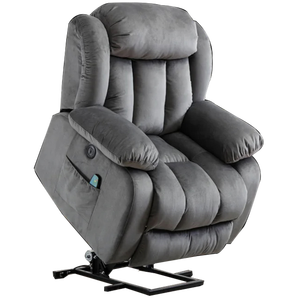 Einzimotoriger Steh-Hilfsstuhl Stehlehne Rückenlehne Mikrofasertuch Lift-Reihenlehne mit <span class=keywords><strong>Massage</strong></span> und Heizung - Product Image 1