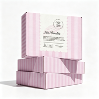 Boîte d'expédition en carton ondulé avec fermeture à glissière auto-adhésive en papier kraft blanc avec logo personnalisé d'usine