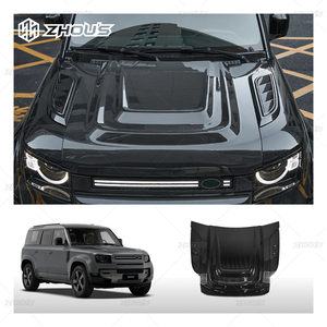 Zhous Design New Auto Parts Accesorios para exteriores de automóviles Capó de motor de fibra de carbono para New <span class=keywords><strong>Defender</strong></span> L663 90 110 Piezas - Product Image 1