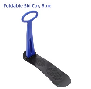 Traîneau à neige pliable Scooter à neige avec poignée Durable Snowboard Kick Scooter coulissant pour tous les âges Couleurs assorties - Product Image 3