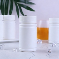 Bouteilles en plastique blanc pour pilules et médicaments HDPE 80g 100g 120g 150g 250g avec couvercle CRC