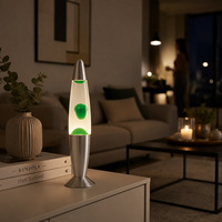 Lampe à lave électrique en aluminium de 13 pouces avec design moderne pour la décoration intérieure et l'éclairage d'ambiance de la chambre