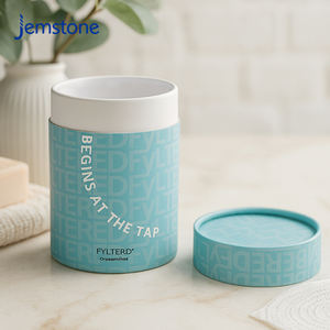 Emballage personnalisé en tube cylindrique en carton kraft écologique pour filtre de douche, tube en papier de qualité alimentaire pour thé en vrac - Product Image 3