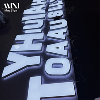 Éclairage frontal, rétroéclairage, logo personnalisé, production de panneaux lumineux LED avec lettres en acrylique illuminées