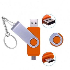 Clé USB pivotante multifonctionnelle 3-en-1 universelle pour fournisseurs, nouvelle, 2 Go, 4 Go, 64 Go, 128 Go, Type C, 2-en-1 - Product Image 2