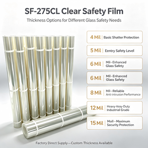 Película de Protección para Automóviles, Seguridad, Película para Ventanas, Película para Mascotas, Tinte con Protección UV <span class=keywords><strong>del</strong></span> 99%, a Prueba de Explosiones, para Vidrio Arquitectónico de Edificios, 1.52*30m - Product Image 5