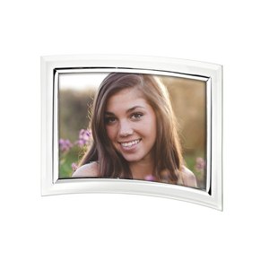 Cadre photo en verre concave 100x150 mm, cadre métallique carré décoratif avec impression sérigraphique - Product Image 1