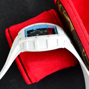 Orologi di Lusso da Uomo Stile 055 Edizione Asia Bubba Watson Cassa in Titanio Grigia Orologio Meccanico Manuale Scheletrato Sportivo - Product Image 4