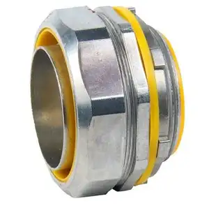 1/2 "锌压铸金属直型锌液紧柔性导管连接器