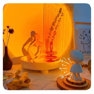 NOUVEAU Lampe de nuit <span class=keywords><strong>robot</strong></span> Rts personnalisée projecteur d'astronaute lumières décoration Atmosphère batterie puissance Sunset lamp - Product Image 5