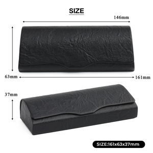 Retro Elephant Grain Faux Leather handmade kính trường hợp màu đen nâu PU quang học trường hợp Khuyến mãi giá cả phải chăng High End hộp cảnh tượng - Product Image 2