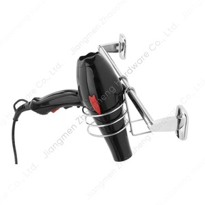 Hair Dryer Storage Rack Wall Mounted <b>Corner</b> Bathroom Towel Holder Durable Grey <b>Bracket</b> - Product Image 4