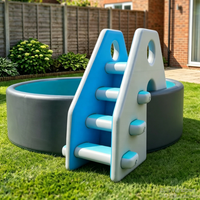 Meilleures ventes 2026 : Échelle de piscine gonflable personnalisée avec toboggan, escalier flottant pliable antidérapant pour piscine gonflable ronde de jardin