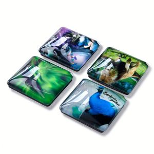 Custom Logo Paper 63.5X63.5 Square Magnet Maker Promotional <b>Portable</b> Personal <b>Fridge</b> Magnets - Product Image 2