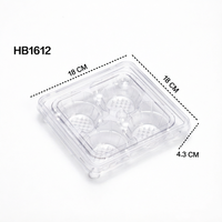 Conteneur à gâteau carré en plastique PET jetable, conçu sur mesure, emballage blister pour usage alimentaire, hamburger, gelée, chocolat