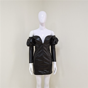 A2782 Ingrosso 2024 Nuovo Abito <span class=keywords><strong>da</strong></span> <span class=keywords><strong>Sera</strong></span> Mini in Ecopelle Sexy ed Elegante, Stile Celebrità per Red Carpet - Product Image 6