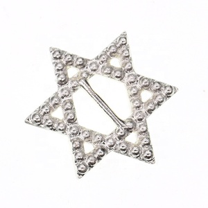 DIY Custom Bling Sparkle Bạc Kim Loại Rhinestone Bridal Dress Belt Buckle 6 Sao Tuyết Nút Flower Party Lời Mời Đám Cưới - Product Image 3