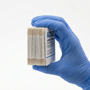 Boîte d'échantillons de peptides ultra-mince à 2 compartiments, emballage en carton léger de qualité supérieure avec graphiques moléculaires et sceau holographique - Product Image 4