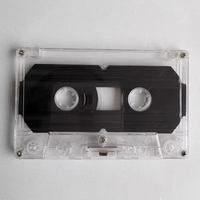 Cassette audio vierge transparente en gros, haute fidélité, pour l'enregistrement, l'enseignement, la musique rétro, l'étude à domicile, personnalisable