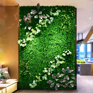 Mur végétal artificiel haut de gamme personnalisé en herbe tridimensionnelle biomimétique, décoration intérieure et extérieure verte - Product Image 1