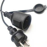 Rallonge électrique 220V CE VDE 16A, prise 3 broches conforme à la norme européenne IEC, rallonge pour appareils électroménagers