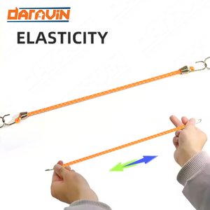 <b>Cords</b> Coated Quality New Elastic Rubber Vietnam Elastic Bungee <b>Cord</b> with Durable Metal Hooks Wear-Resistant - Product Image 3