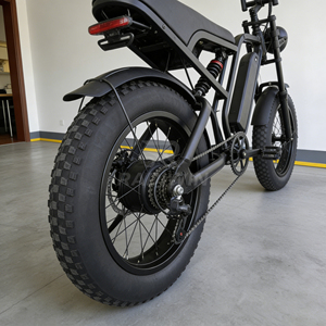 Bicicleta Eléctrica K8 Retro Cafe <span class=keywords><strong>Racer</strong></span> de 20 Pulgadas, 500W, 48V, Neumáticos Anchos, para Nieve, Playa y Todo Terreno - Product Image 4