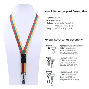 Ergonomics Seamless Polyester Digital Printing ID Card Holder Personalized Neck Sports Work Card Exhibitions Custom Lanyard