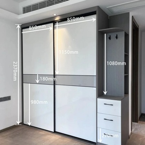 Compact Eco-Friendly Wood <b>Bedroom</b> Wardrobe <b>for</b> <b>Small</b> Apartments High-Capacity Storage Barber <b>Chair</b> Wooden Beds Frame OEM - Product Image 6