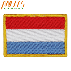 Holanda Cingapura México Iron-On Applique Bordado Qualidade Emblema Nacional Emblema País Patch Flor Tecido para Chapéu - Product Image 1