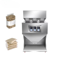 Machine de remplissage semi-automatique à trois têtes pour poudres, machine de pesage et de remplissage pour savon liquide et poudre de protéines, mini-sacs alimentaires