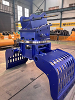 Grappin de démolition hydraulique haute résistance MONDE avec moteur intégré pour excavatrice de 6 à 40 tonnes, transfert de matériaux lourds, 2080 kg
