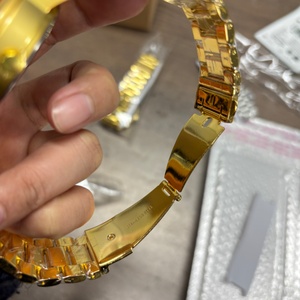 นาฬิกาข้อมือผู้ชายสแตนเลสสตีล ตัวเลขแบบอารบิก ตัวชี้แม่เหล็กแบบลูกเหล็ก นาฬิกาควอตซ์สุดหรู นาฬิกาทองคำผู้ชาย SABR - Product Image 5