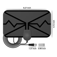 2024 Indoor-TV-Antenne Smart Amplified Signal Booster HDTV-Unterstützung 4K 1080p Qualität Digitale Antenne Verbesserte Leistung Kunststoff