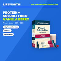 Poudre de protéines et de fibres solubles LIFEWORTH pour la nutrition quotidienne et le soutien digestif OEM