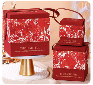 Boîte Cadeau Cylindrique Ronde de Luxe Personnalisée avec Ruban et Poignée, Emballage en <span class=keywords><strong>Tube</strong></span> de Papier à Motif Floral, Cadeau de Mariage, Cadeau d'Anniversaire - Product Image 5