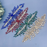 Accessoires de robe de mariée en alliage de haute qualité, fleurs en cristal, strass, applique pour robe de soirée de mariée