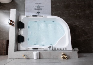 <span class=keywords><strong>Baignoire</strong></span> de massage en acrylique pour 2 personnes <span class=keywords><strong>Baignoire</strong></span> de luxe pour hôtel <span class=keywords><strong>Baignoire</strong></span> rectangulaire intérieure autoportante à hydromassage - Product Image 3