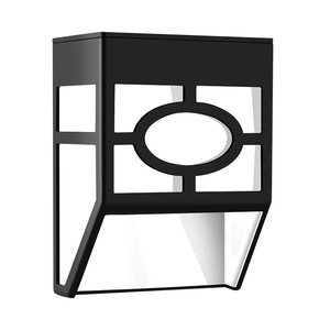 Lampe murale solaire design grille, éclairage extérieur résistant à la pluie, lumière murale décorative à énergie solaire pour clôture de jardin - Product Image 5