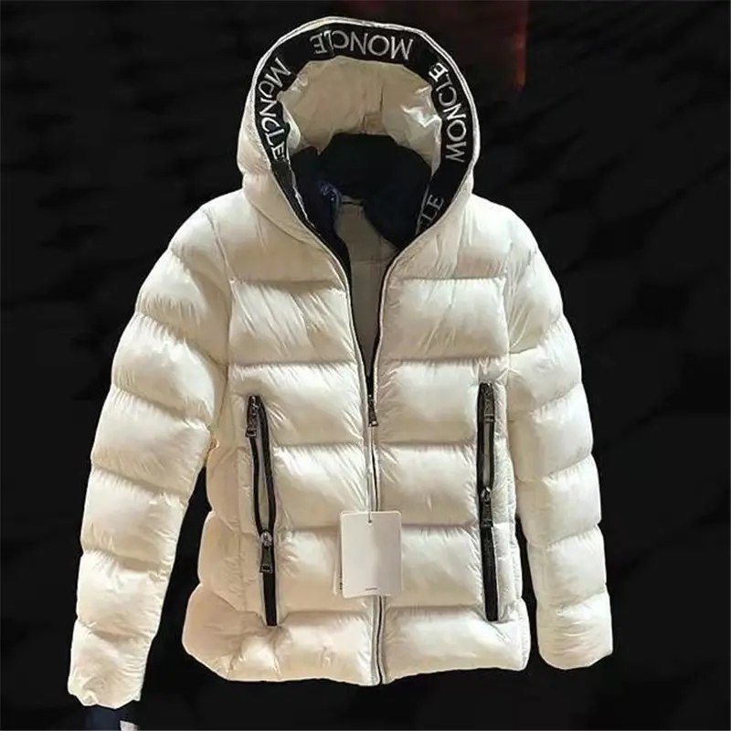 Oem custom brand Manufacturer Winter Outdoor Padded Coat Black Shiny Custom Men Thick Quilted Down Bubble Puffer Jacket