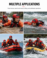 Casque de sauvetage aquatique professionnel, coque en ABS, réglable, pour rafting et kayak, avec support pour caméra