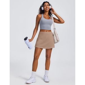 FOXA Women Tennis <b>Skirt</b> <b>Elastic</b> Waist 2 Pockets Stretchy Athletic <b>Skirt</b> for Golf Pickleball Workout - Product Image 5