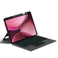 Étui magnétique détachable pour OPPO Pad 4 Pro 13.2'' avec emplacement pour stylet, support, clavier sans fil rétroéclairé RGB pleine taille, pavé tactile, nouveau