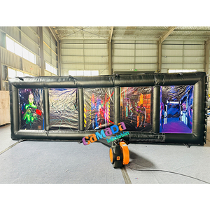 Nouvelle Arrivée <span class=keywords><strong>Maison</strong></span> Hantée Gonflable Noire, Labyrinthe <span class=keywords><strong>Laser</strong></span> Gonflable Thème Halloween, Labyrinthe Hanté Gonflable Commercial pour Halloween - Product Image 3